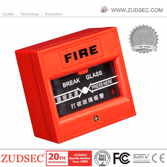 Botão de liberação de saída da porta de emergência contra incêndio de vidro para sistema de segurança